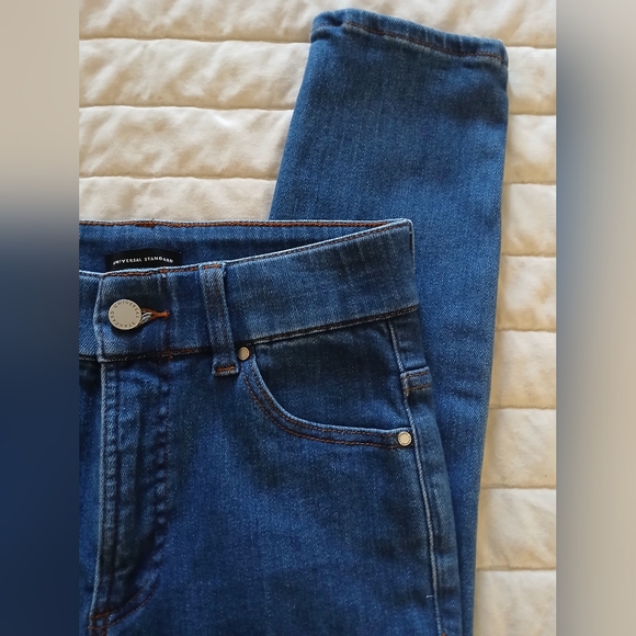 Universal Standard Blue Stretch SLIMMING Skinny Jeans--6 - Picture 5 of 10